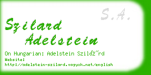 szilard adelstein business card